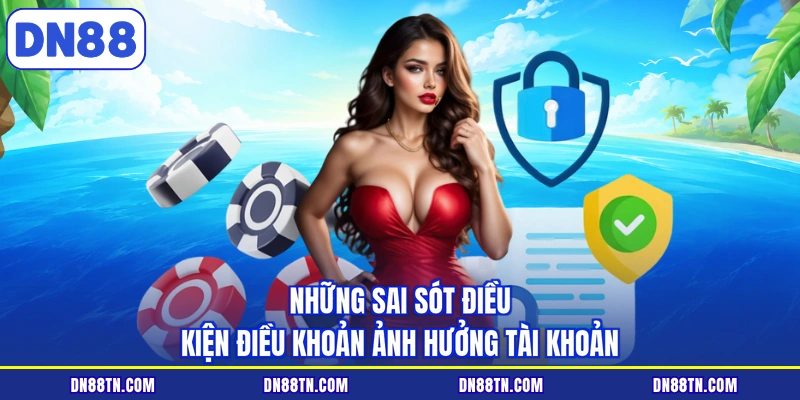 Những sai sót điều kiện điều khoản ảnh hưởng tài khoản